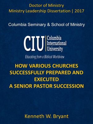 cover image of HOW VARIOUS CHURCHES SUCCESSFULLY PREPARED AND EXECUTED A SENIOR PASTOR SUCCESSION